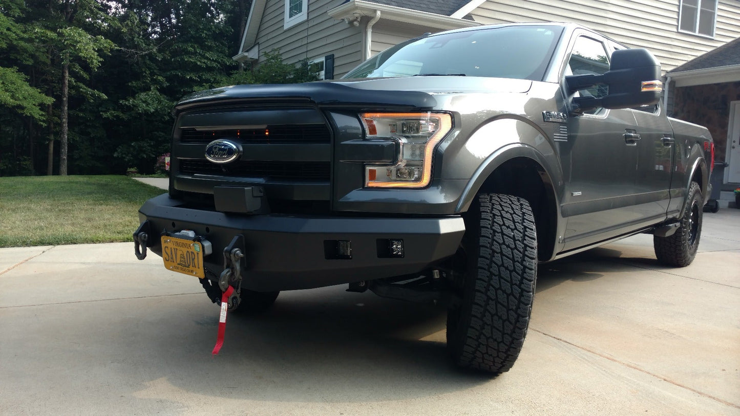 Stealth Front Winch Bumper - Texture Black 2015-2017 Ford F-150