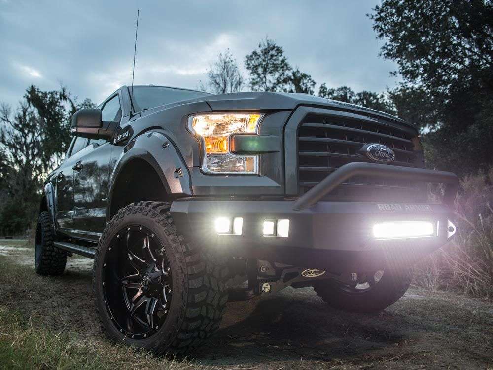 Stealth Front Non-Winch Bumper Pre-Runner Guard - Texture Black 2015-2017 Ford F-150