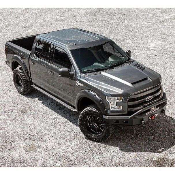 Stealth Front Winch Bumper Pre-Runner Guard - Texture Black 2015-2017 Ford F-150