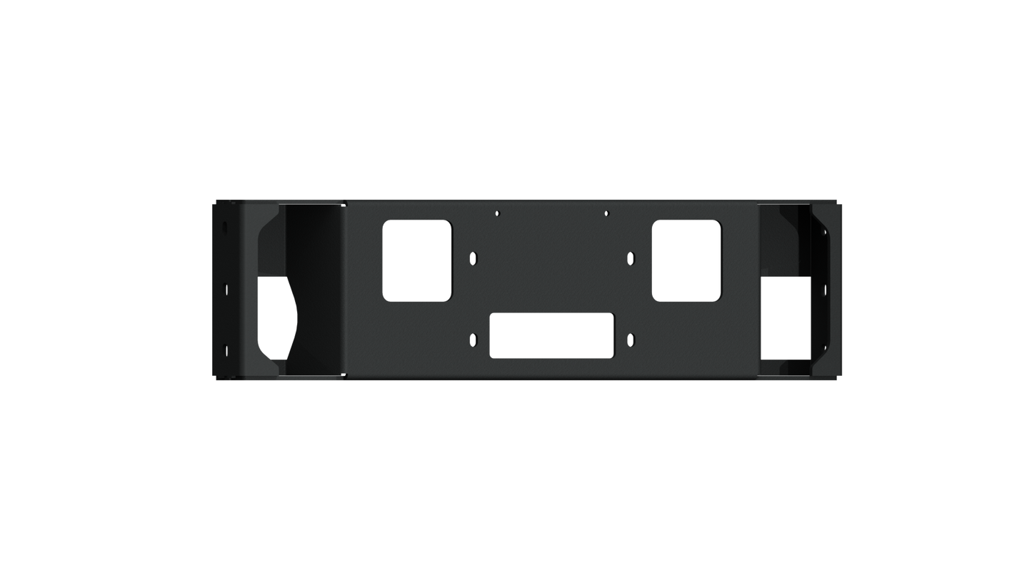 Vaquero Front Bumper Accessory Winch Plate - Texture Black 2015-2017 Ford F-150