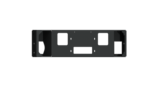 Vaquero Front Bumper Accessory Winch Plate - Texture Black 2015-2017 Ford F-150