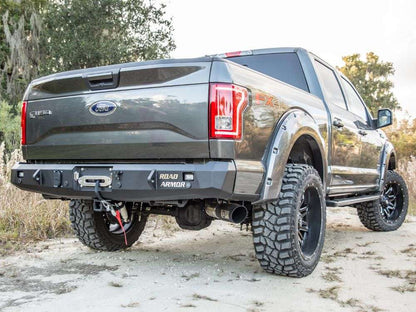 Stealth Rear Winch Bumper - Texture Black 2015-2020 Ford F-150