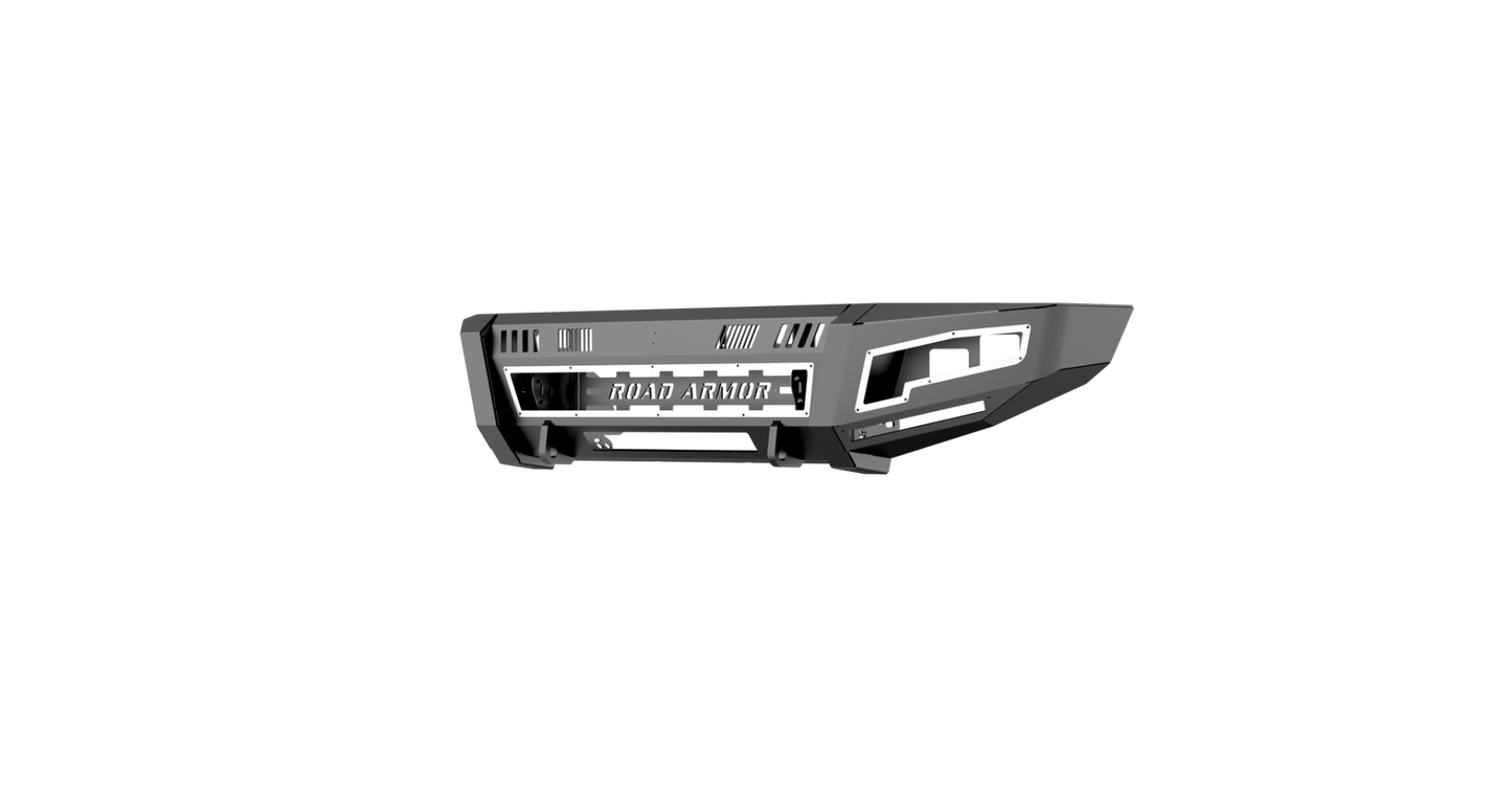 iDentity Front Bumper Full Kit | Shackle Center Section | Standard End Pods | Beauty Ring - Texture Black 2017-2022 Ford F-250 F-350
