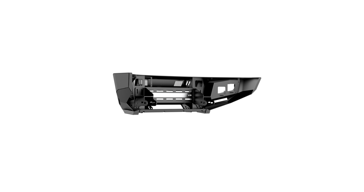 iDentity Front Bumper Full Kit | Shackle Center Section | Standard End Pods | Beauty Ring - Texture Black 2017-2022 Ford F-250 F-350