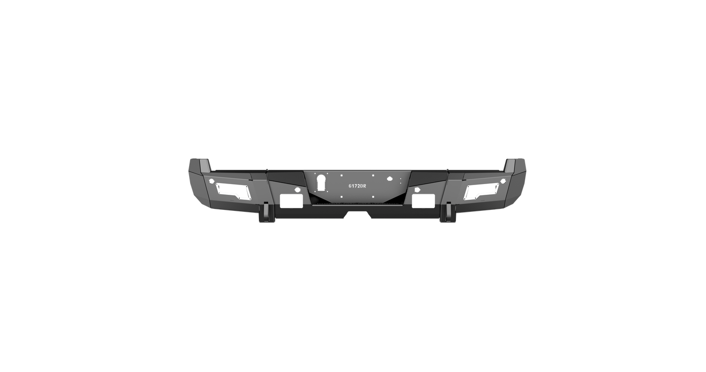 iDentity Rear Bumper Full Kit | Center Section | Shackle End Pods | Beauty Ring - Texture Black 2017-2022 Ford F-250 F-350 F-450