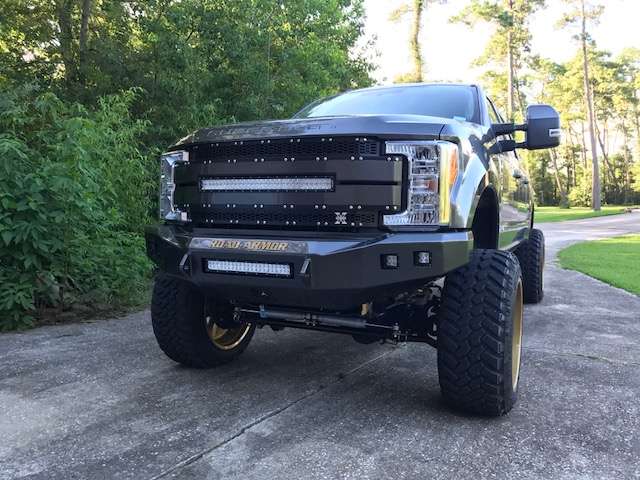 Stealth Front Non-Winch Bumper - Texture Black 2017-2022 Ford F-250 F-350