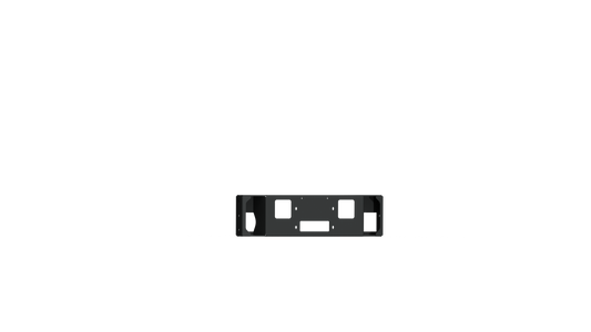 Vaquero Front Bumper Accessory Winch Plate - Texture Black 2018-2020 Ford F-150