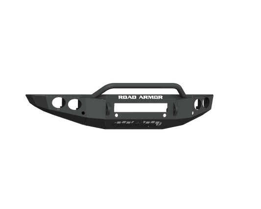 Stealth Front Non-Winch Bumper Pre-Runner Guard | Round Holes - Texture Black 2019-2023 Ford Ranger