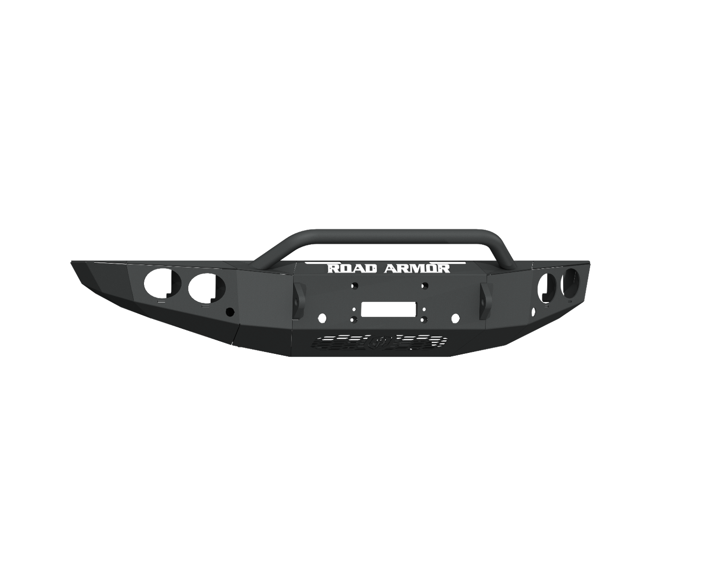 Stealth Front Winch Bumper Pre-Runner Guard | Round Holes - Texture Black 2019-2023 Ford Ranger