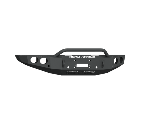 Stealth Front Winch Bumper Pre-Runner Guard | Round Holes - Texture Black 2019-2023 Ford Ranger