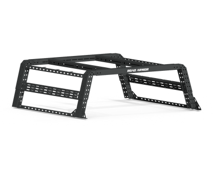 Treck 6Ft. Adjustable Bed Rack System | Overland Package | Includes Bracket Kit - Texture Black 2010-2022 RAM 2500 3500