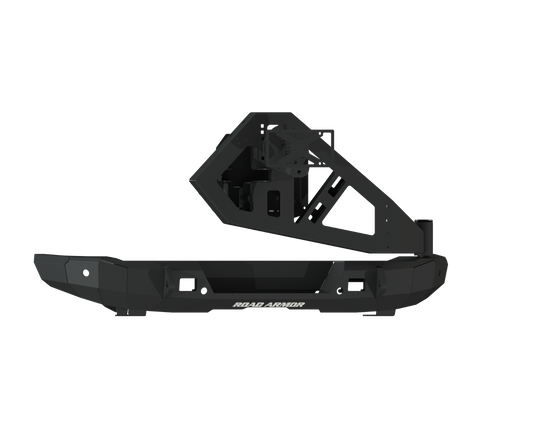 Stealth Rear Non-Winch Bumper | Tire Carrier - Texture Black 2021-2024 Ford Bronco