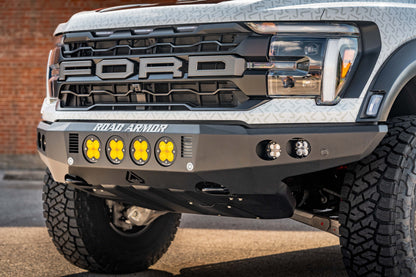 Stealth Front Non-Winch Bumper | Round Holes - Texture Black - 2021-2026 - Ford - Raptor