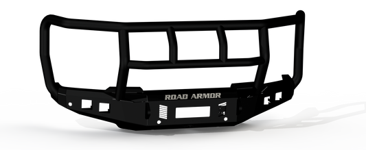 Stealth Front Non-Winch Bumper Titan II Guard - Texture Black 2023-2025 Ford F-250 F-350