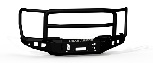 Stealth Front Winch Bumper Lonestar Guard - Texture Black