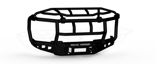 Stealth Front Non-Winch Bumper Titan II Guard | Intimidator - Texture Black 2023-2025 Ford F-250 F-350