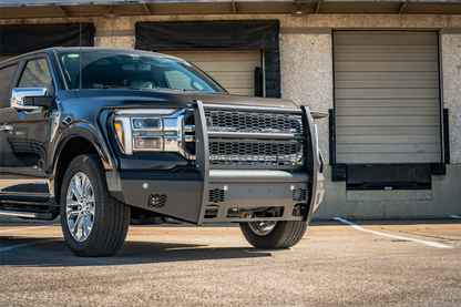 Vaquero Front Non-Winch Bumper Full Guard - Texture Black - 2024-2026 - Ford F-150