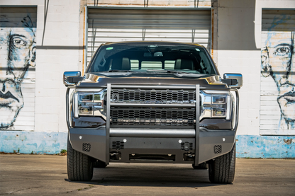 Vaquero Front Non-Winch Bumper Full Guard - Texture Black - 2024-2026 - Ford F-150