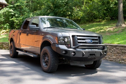 Stealth Front Winch Bumper Pre-Runner Guard | Round Holes - Texture Black 2009-2014 Ford F-150