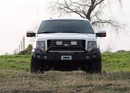 Stealth Front Winch Bumper Pre-Runner Guard | Round Holes - Texture Black 2009-2014 Ford F-150