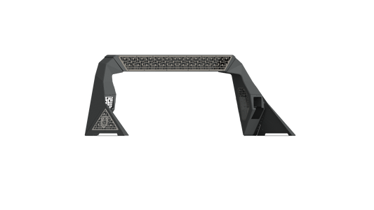 iDentity Headache Rack Full Kit | 40" Center Light Pod | iD Mesh - Raw Steel 2015-2019 Chevrolet/GMC 2500 3500