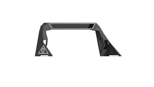 iDentity Headache Rack Full Kit | 40" Center Light Pod | Beauty Ring - Raw Steel 2015-2019 Chevrolet/GMC 2500 3500