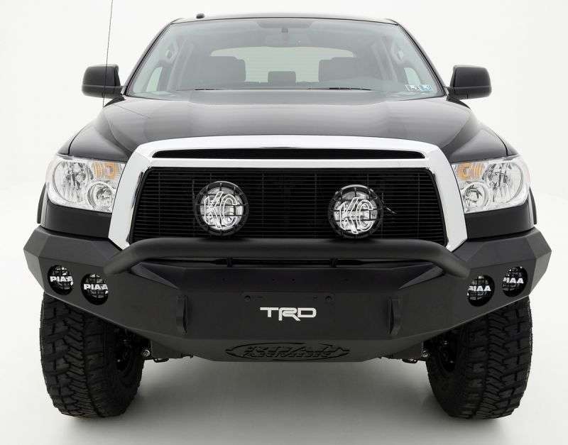 Stealth Front Winch Bumper Pre-Runner Guard | Round Holes - Texture Black 2007-2013 Toyota Tundra