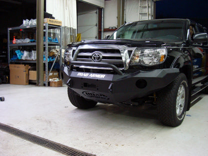 Stealth Front Winch Bumper Pre-Runner Guard | Round Holes - Texture Black 2005-2011 Toyota Tacoma