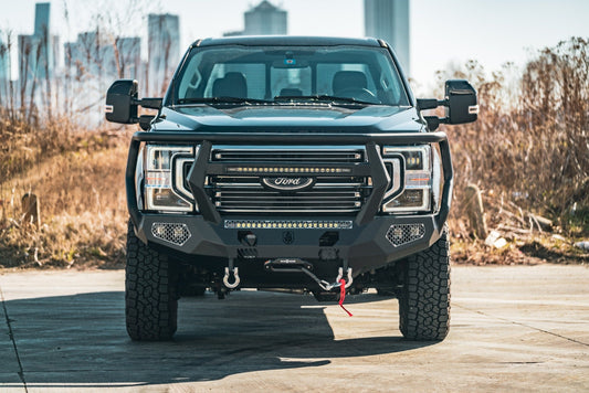 Evolution Front Winch Bumper Reaper Guard - Texture Black 2017-2022 Ford F-250 F-350