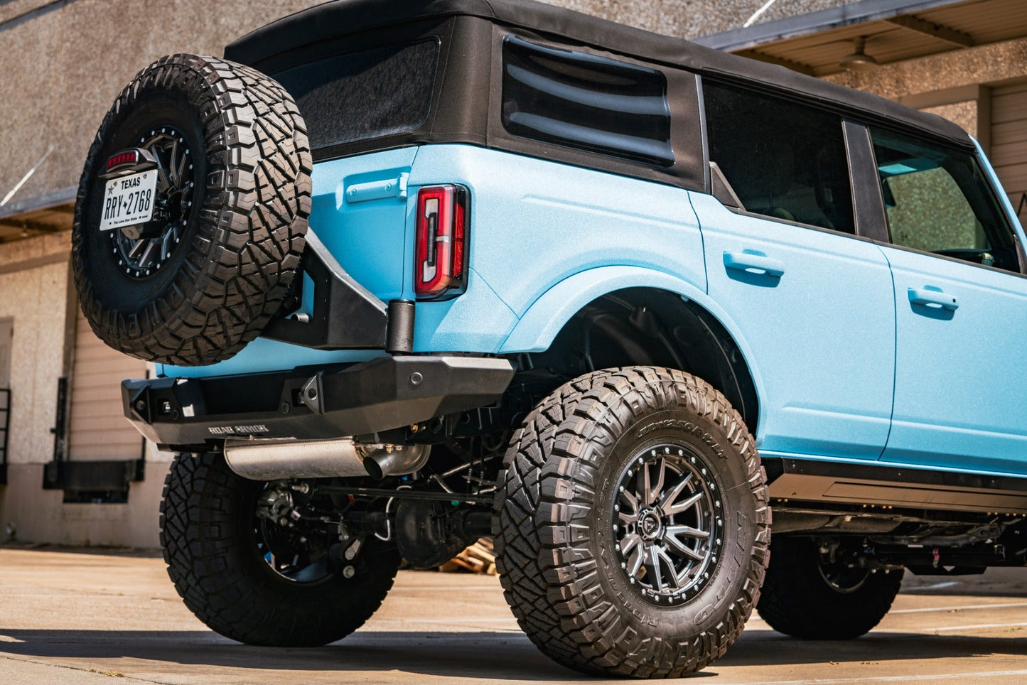 Stealth Rear Tire Carrier Assembly - Texture Black 2021-2023 Ford Bronco