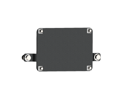Stealth Front Winch Opening License Plate Cover - Texture Black