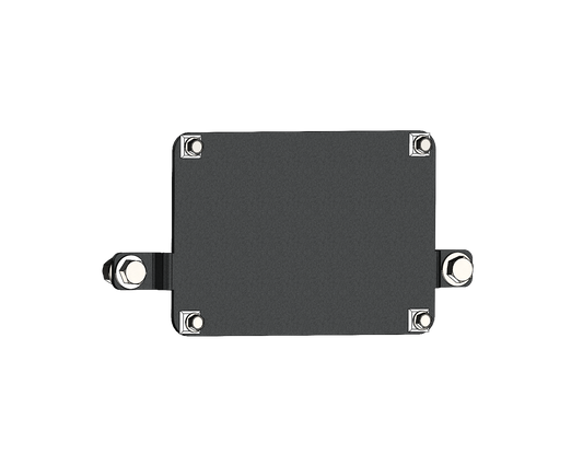 Stealth Front Winch Opening License Plate Cover - Texture Black