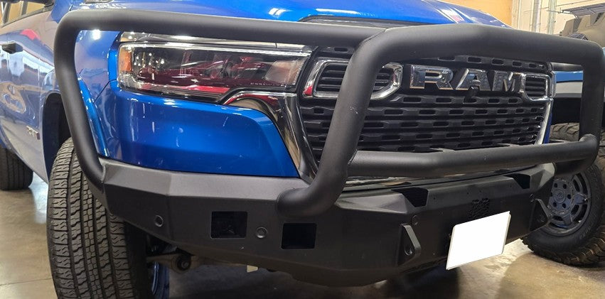 Stealth Front Winch Opening License Plate Cover - Texture Black