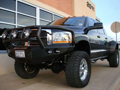 Stealth Front Winch Bumper Titan II Guard | Round Holes - Texture Black 2006-2009 RAM 2500 3500