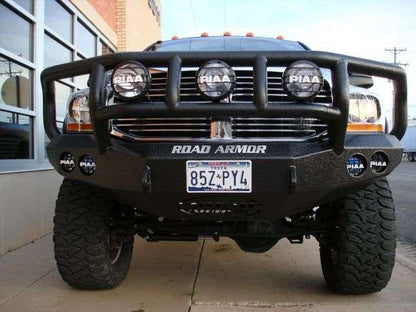 Stealth Front Winch Bumper Titan II Guard | Round Holes - Texture Black 2006-2009 RAM 2500 3500