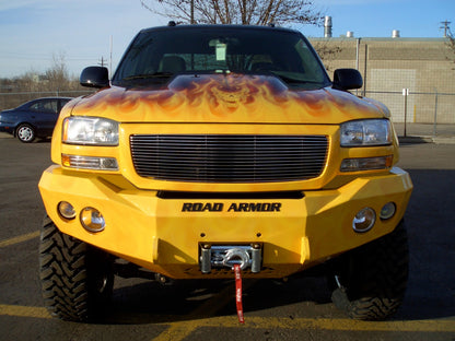 Stealth Front Winch Bumper - Texture Black WARN M12000, Smittybilt XRC 2000-2007 GMC 2500 3500