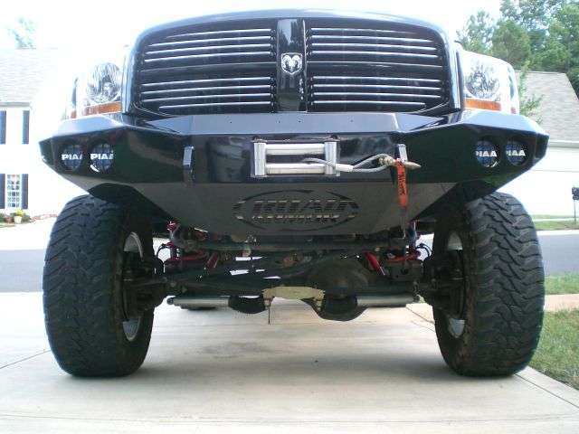 Stealth Front Winch Bumper | Round Holes - Texture Black 2006-2009 RAM 2500 3500