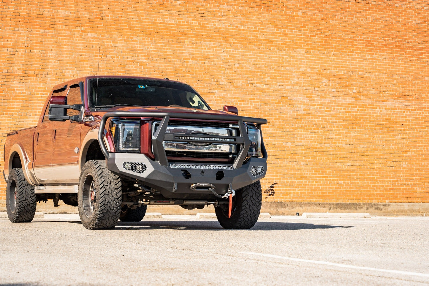 Evolution Front Winch Bumper Reaper Guard - Texture Black 2011-2016 Ford F-250 F-350