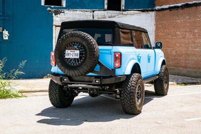 Stealth Rear Non-Winch Bumper | Tire Carrier - Texture Black 2021-2024 Ford Bronco