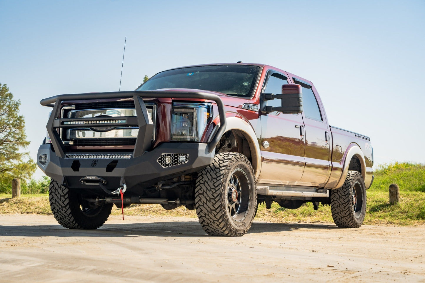 Evolution Front Winch Bumper Reaper Guard - Texture Black 2011-2016 Ford F-250 F-350