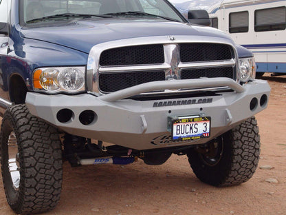 Stealth Front Winch Bumper Pre-Runner Guard | Round Holes - Texture Black 2002-2005 RAM 1500