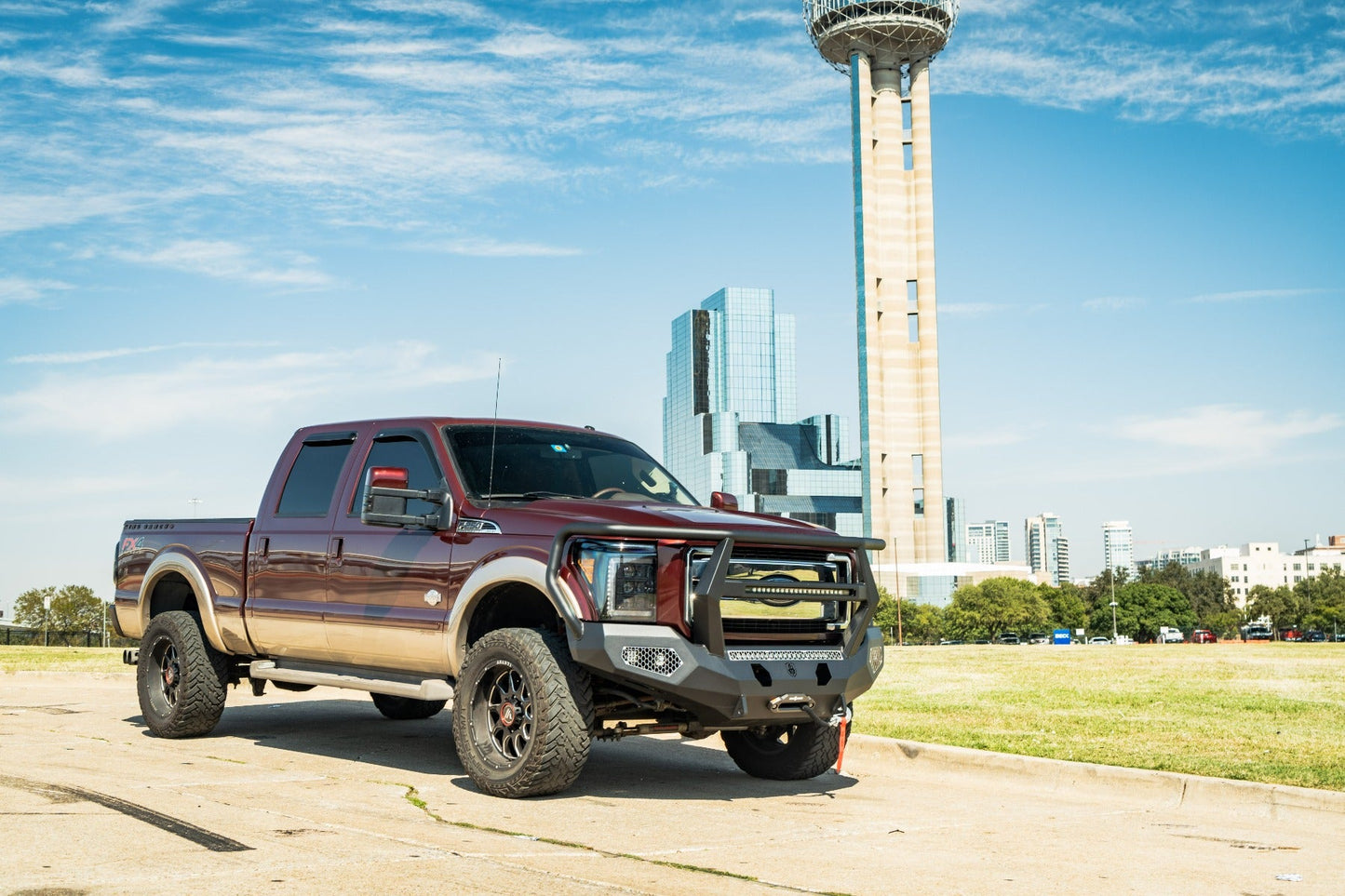 Evolution Front Winch Bumper Reaper Guard - Texture Black 2011-2016 Ford F-250 F-350