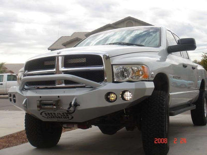 Stealth Front Winch Bumper Pre-Runner Guard | Round Holes - Texture Black 2003-2005 RAM 2500 3500