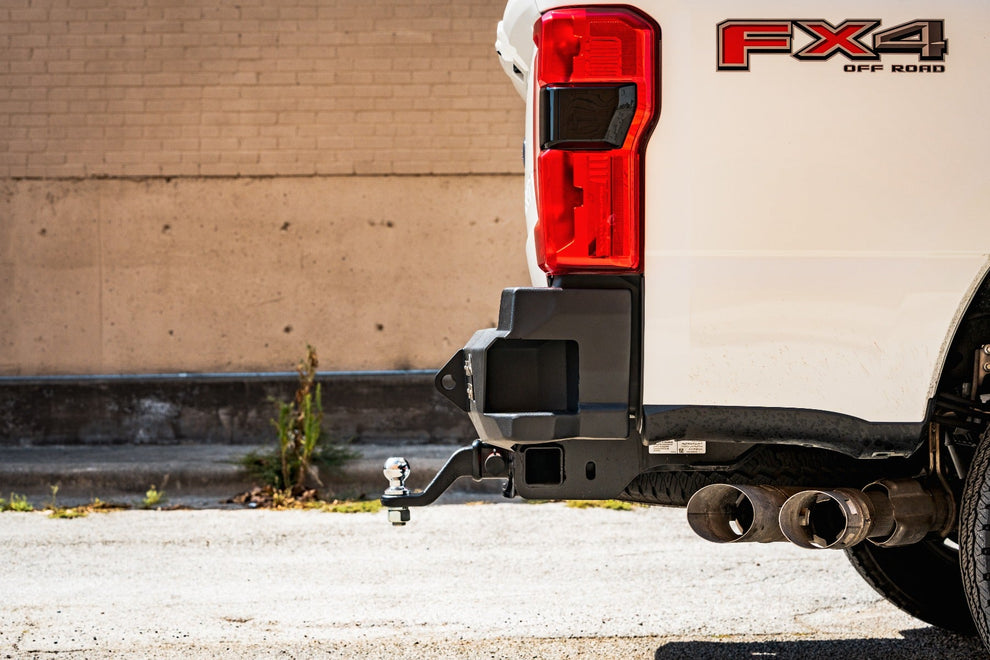 Stealth Rear Winch Bumper - Texture Black 2023-2026 Ford F-250 F-350 F ...