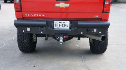 Vaquero Rear Bumper - Texture Black 2015-2019 Chevrolet 2500 3500