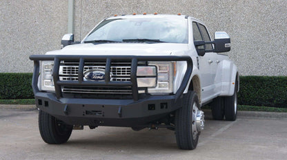 Stealth Front Winch Bumper Titan II Guard - Texture Black 2017-2022 Ford F-450 F-550