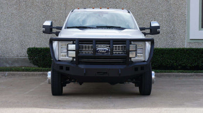 Stealth Front Winch Bumper Titan II Guard - Texture Black 2017-2022 Ford F-450 F-550