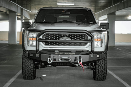 Stealth Front Winch Bumper Lonestar Guard - Texture Black 2021-2023 Ford F-150