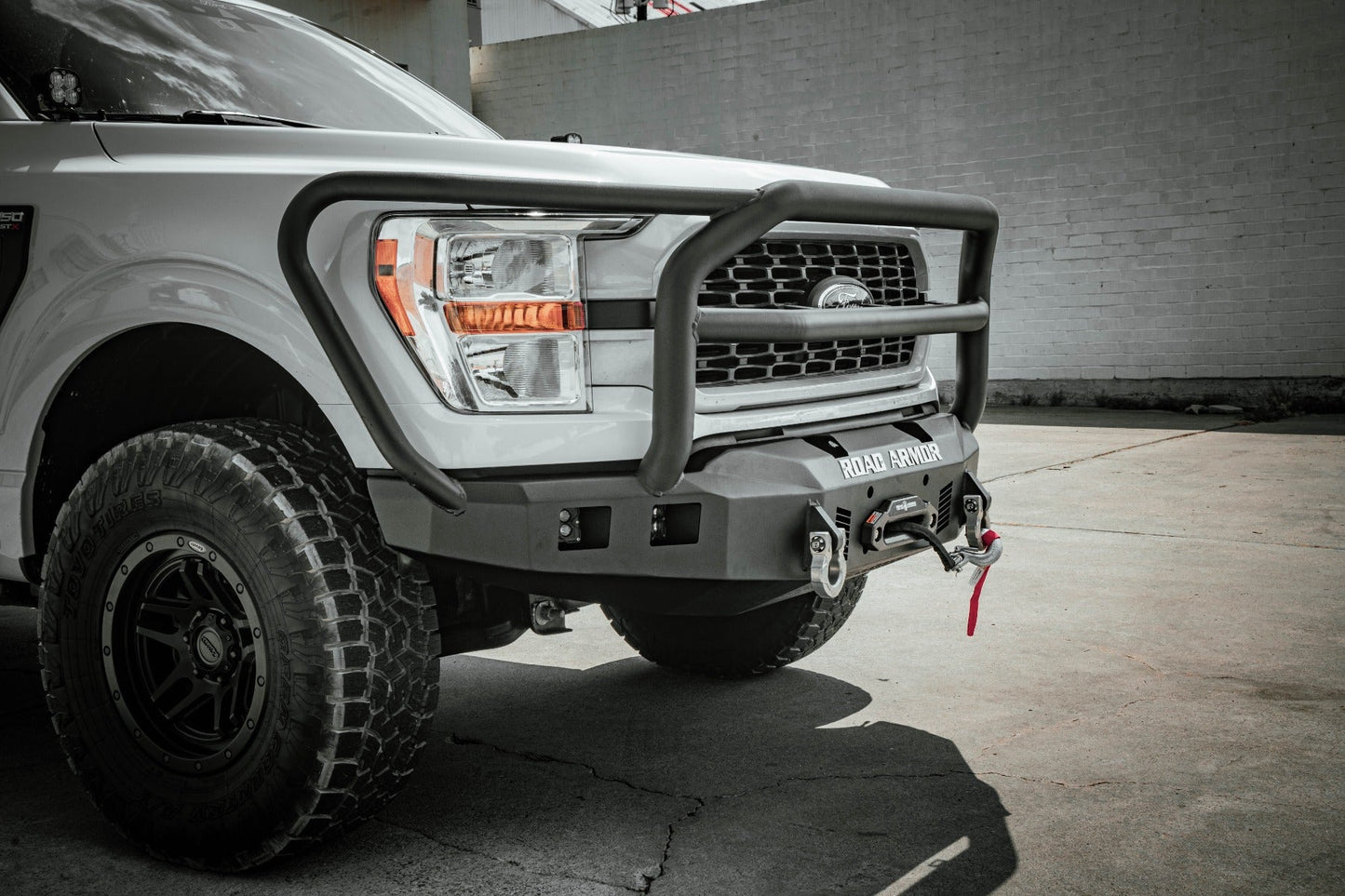 Stealth Front Winch Bumper Lonestar Guard - Texture Black 2021-2023 Ford F-150
