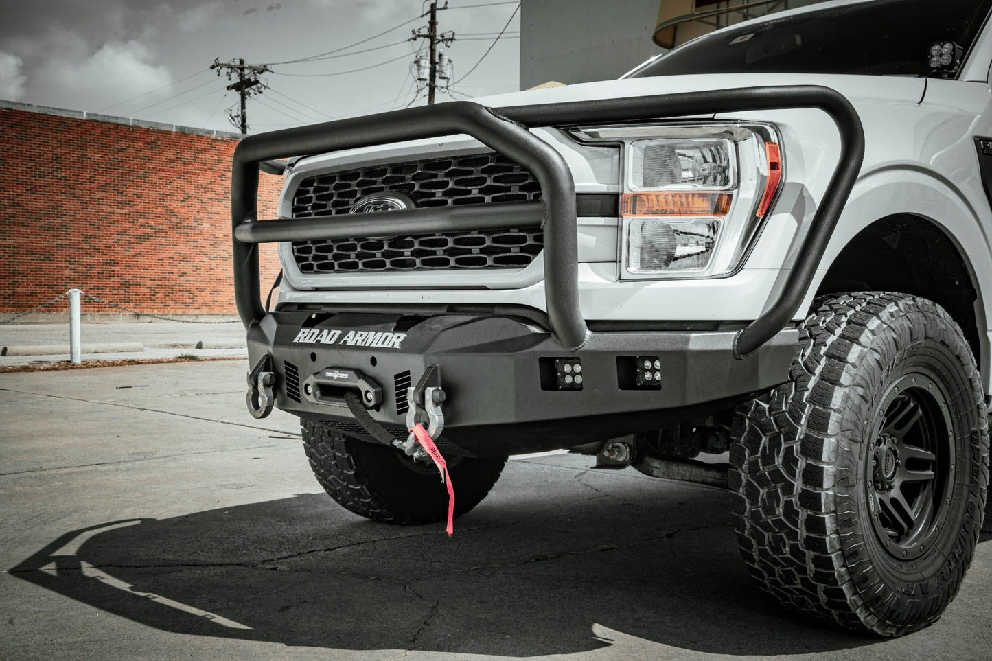 Stealth Front Winch Bumper Lonestar Guard - Texture Black 2021-2023 Ford F-150
